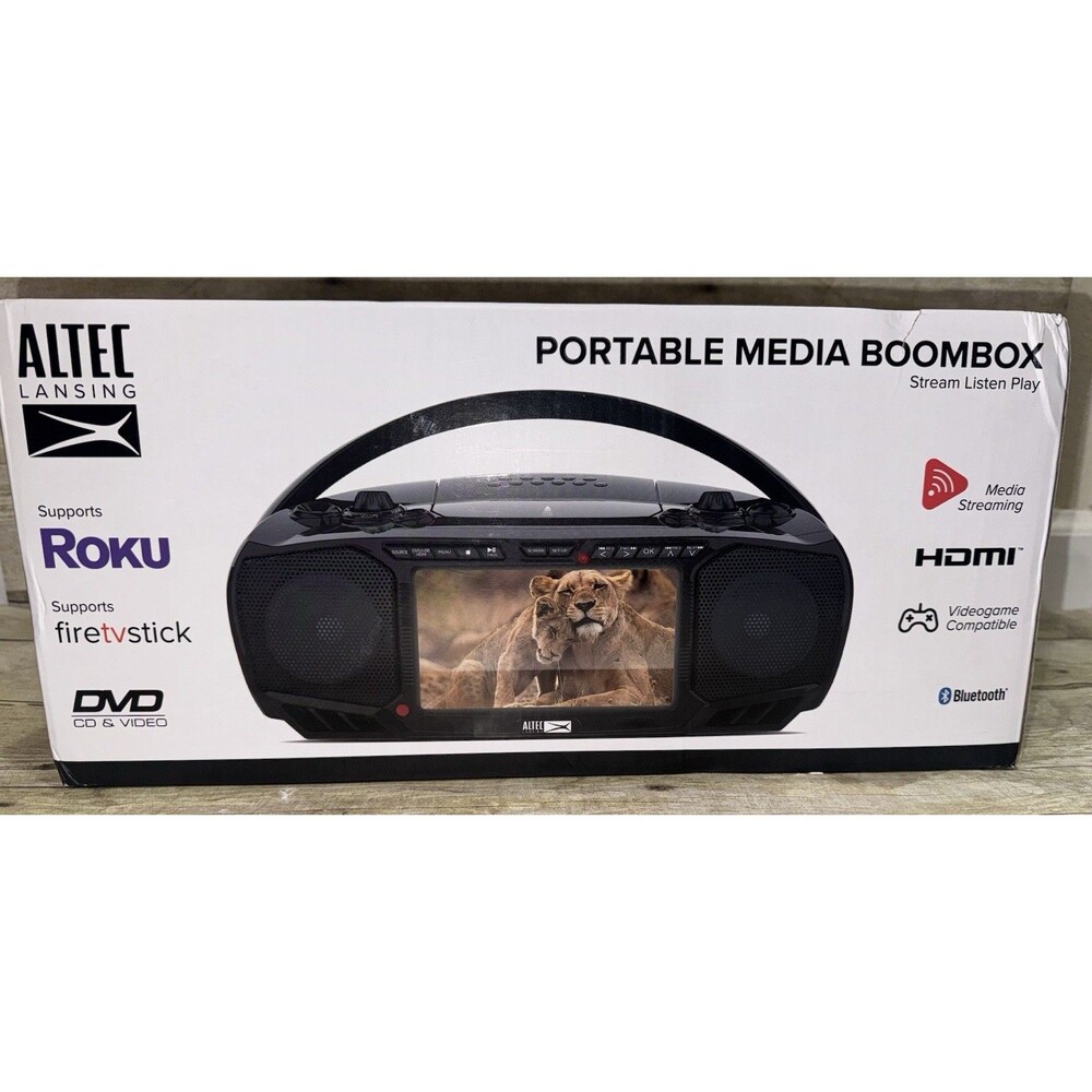 CAMPING? Portable Stereo/DVD Combo W/Bluetooth-Streaming, HDMI connect ALTEC
